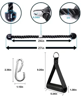 Triceps Trekkoordset - Fitnessaccessoire