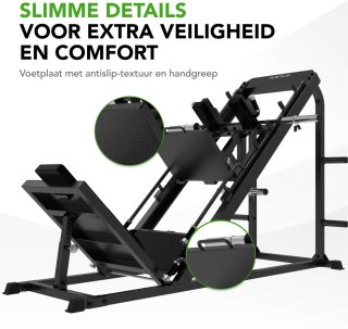 Wat vinden we goed aan de Tunturi LP60 Leg Press/Hack Squat Krachtstation