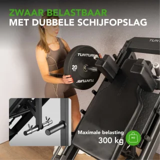 Tunturi LP60 Leg Press/Hack Squat Krachtstation