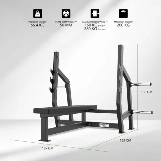 Tunturi Platinum Horizontal Bench Press - V‑Series Krachtstation