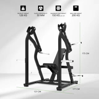 Tunturi Platinum Shoulder Press Krachtstation V-Series