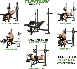 Tunturi SM60 Halterbank Smith Machine