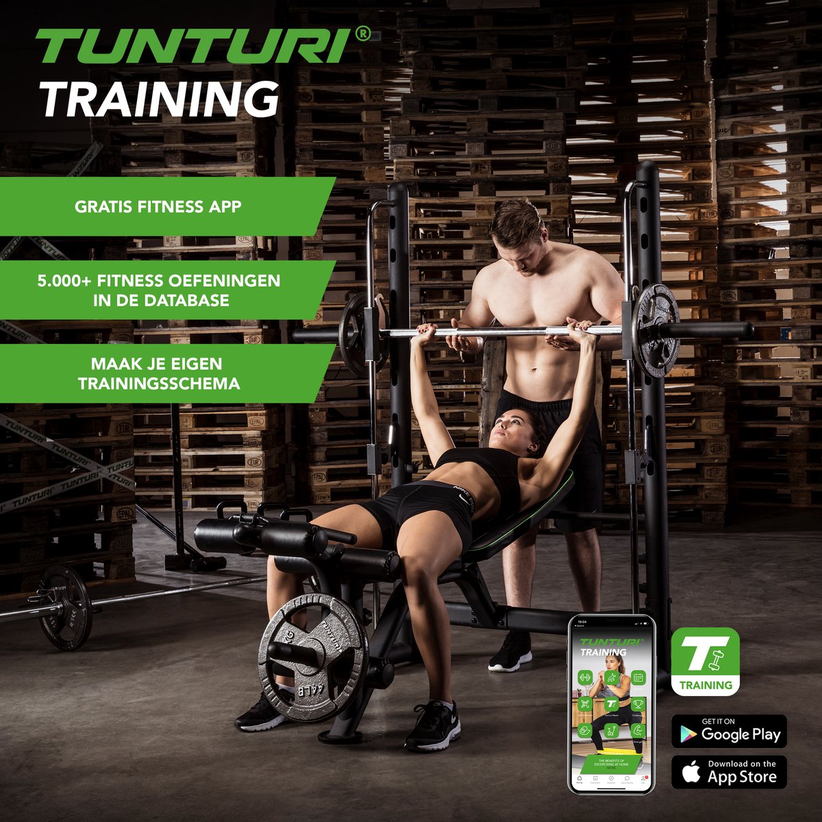 Wat vinden we goed aan de Tunturi SM60 Halterbank Smith Machine