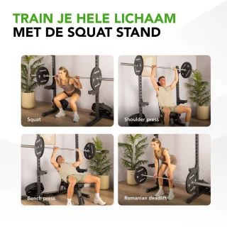 Tunturi SS60 Squat Standaard (Haltersteunen)