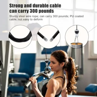 Universal Fitness Pulley Vervangingskabel 500 cm 5 mm