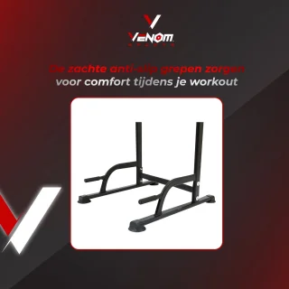 Venom Sports Krachtstation Power Tower Zwart 105x86x223cm