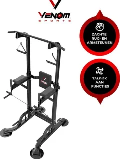 Venom Sports Krachtstation Power Tower Zwart