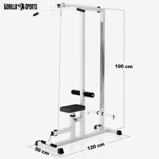 Verstelbaar lattrekstation met kabelstation