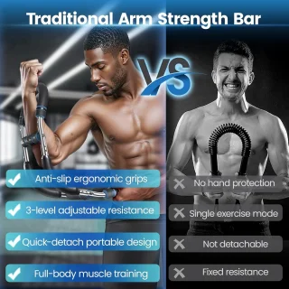 Verstelbare Arm- en Borsttrainer 20-150 lbs