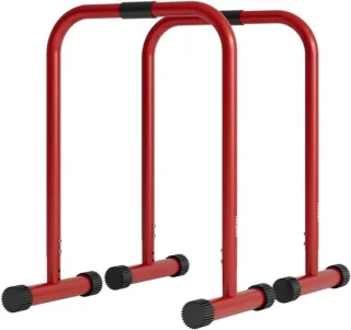 Verstelbare dip bar - rood