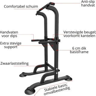 Verstelbare Pull Up Bar Krachtstation voor Fitness en Krachttraining