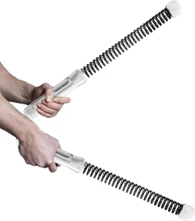 Verzwaarde Fitness Sticks - Draadloze Krachttrainingstouwen 46 cm Grijs