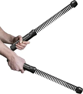 Verzwaarde Fitness Sticks - Krachttrainingtouw, 1 m, Zwart