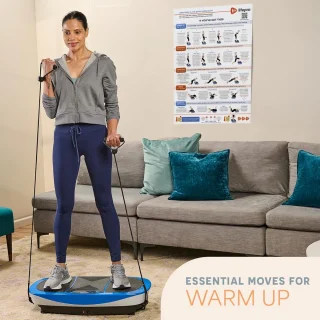 Vibratieplateau en trainingsposter