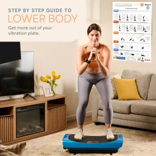 Vibratieplateau en trainingsposter