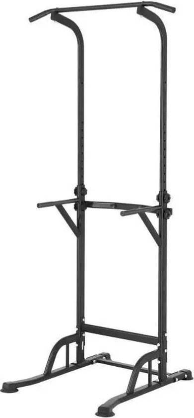 Vihes Power Tower Pull up & Dip Station verstelbaar