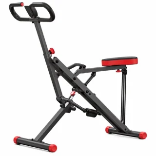 Vilima Squatmachine en roeimachine 2-in-1, zwart