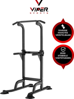 Viper Sports Krachtstation Power Tower Zwart