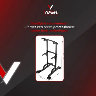 Viper Sports Krachtstation Power Tower Zwart