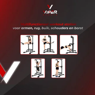 Viper Sports Krachtstation Power Tower Zwart