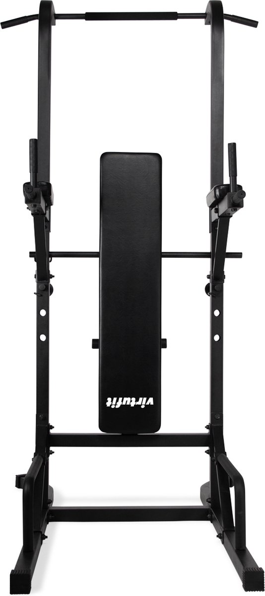 Wat vinden we goed aan de VirtuFit Power Tower Deluxe Met Fitnessbank