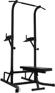 VirtuFit Power Tower Deluxe Met Fitnessbank