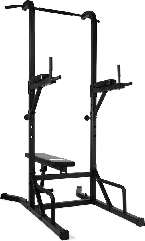 VirtuFit Power Tower Deluxe Met Fitnessbank review
