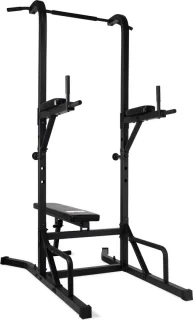 VirtuFit Power Tower Deluxe Met Fitnessbank