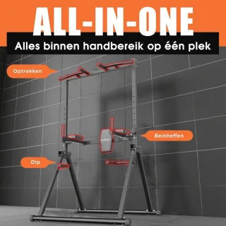 Vouwbare Power Tower - Fitnessstation