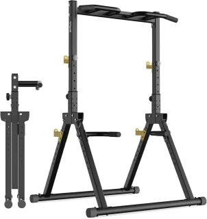 Vouwbare Power Tower - Vrijstaand Fitnessstation