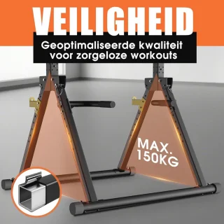 Vouwbare Power Tower - Vrijstaand Fitnessstation