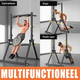 Vouwbare Power Tower - Vrijstaand Fitnessstation