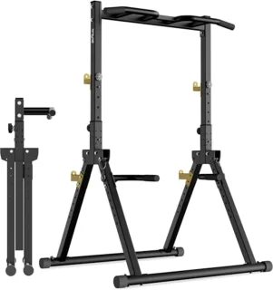 Vouwbare Power Tower - Vrijstaand Fitnessstation voor Thuis