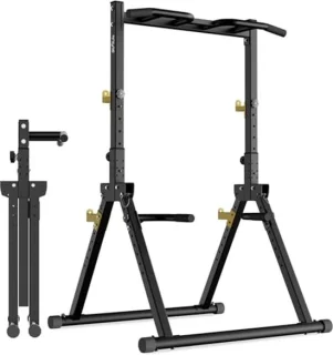 Vouwbare Power Tower - Vrijstaand Fitnessstation voor Thuis