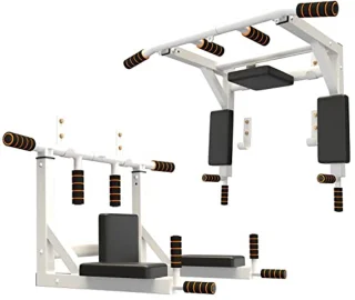 Wandgemonteerde optrekstang en dipstation