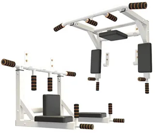 Wandgemonteerde Optrekstang en Dipstation