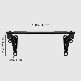 Wandmontage beugel - zandzak houder - 120 cm - zwart