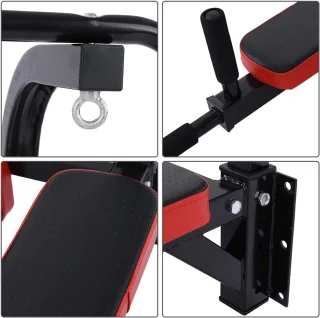 Wandmontage optrekstang zwart