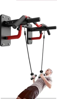Wandmontage optrekstang zwart