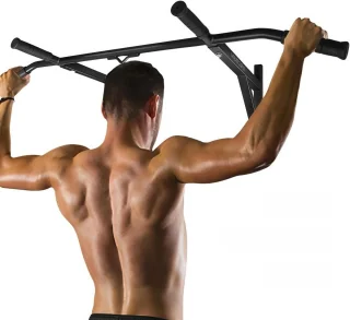 Wandmontage optrekstang - zwart