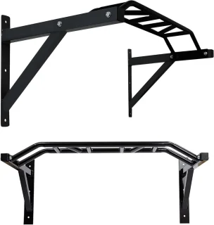 Wandmontage optrekstang zwart