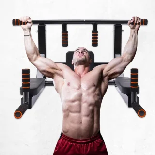 Wandmontage pull-up bar - 95x77cm - zwart