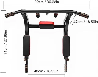 Wandmontage Pull Up Bar - Chin Up & Dip Station