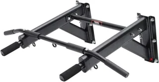 Wandrek krachttraining - pull-up stang - zwart