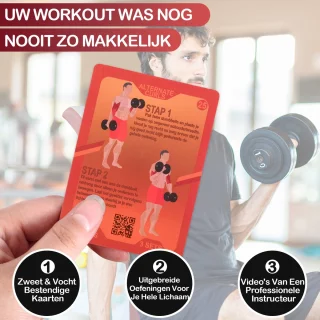 WEBU 55 Dumbbell Workout Kaarten Set