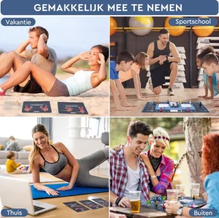 WEBU The Ultimate Fitness Game + Workout Dobbelstenen Set