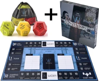 WEBU The Ultimate Fitness Game + Workout Dobbelstenen Set