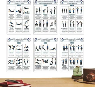 Workout poster oefeningen gids