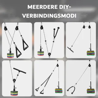 XXL Kabelsysteem Set 24-delig voor Thuis Fitness