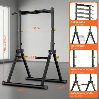 Wat vinden we goed aan de YOR® Squat Rack - Power Rack - Zwart